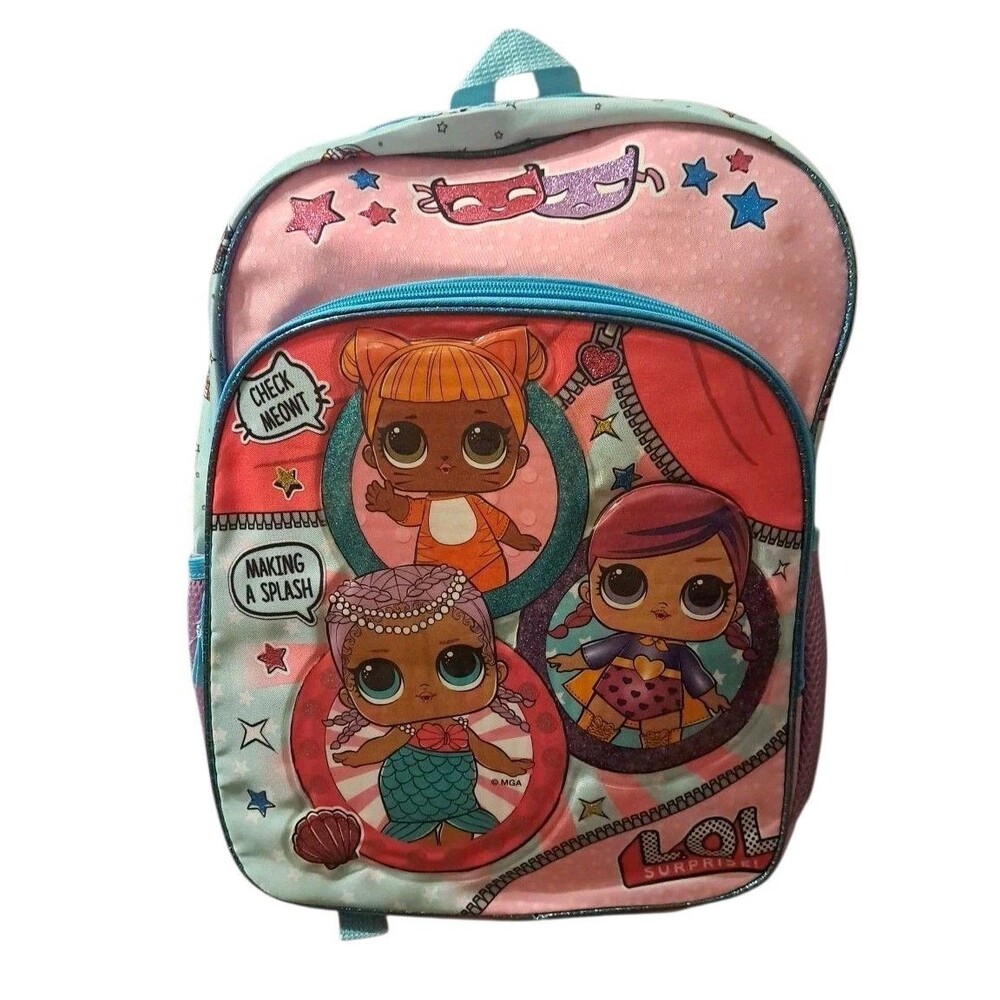 LOL Surprise Dolls 16" Backpack School Travel Book Bag New
